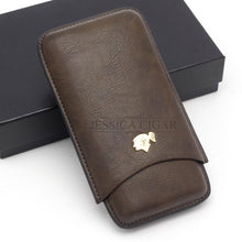 Load image into Gallery viewer, COHIBA 2 Tube Cigars Holder Leather Cigar Case