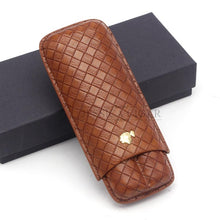 Load image into Gallery viewer, COHIBA 2 Tube Cigars Holder Leather Cigar Case