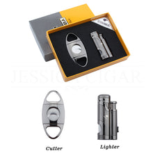 Load image into Gallery viewer, COHIBA Cigar Accessories Set Windproof Butane Jet Torch Lighter