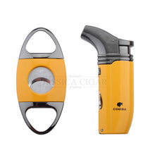 Load image into Gallery viewer, COHIBA Cigar Cutter&amp;Lighter Set