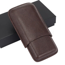 Load image into Gallery viewer, COHIBA 3 Tube Cigar Leather Case