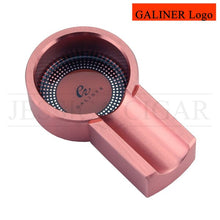Load image into Gallery viewer, COHIBA Metal Round Cigar Ashtray Mini Portable Cigarette